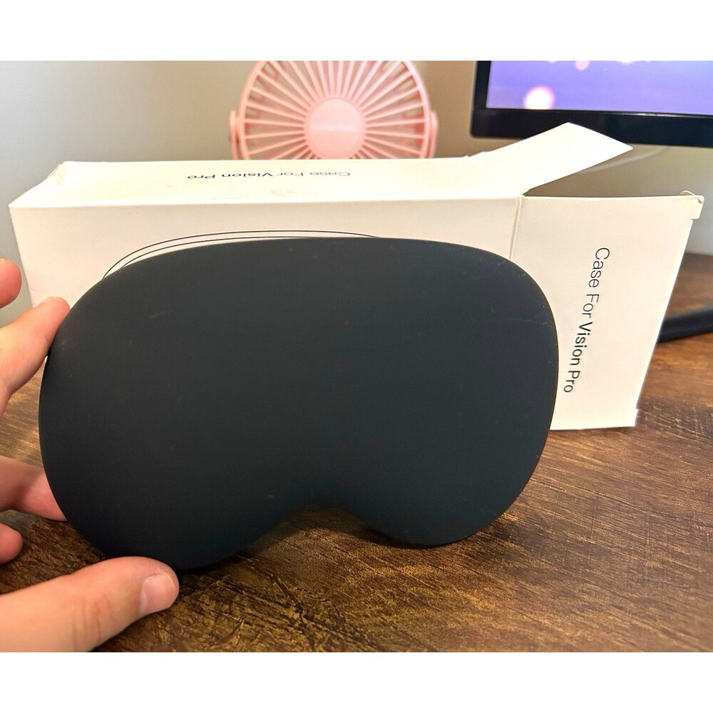 Black Silicone Soft Cover Protective Case for Apple Vision Pro Headset